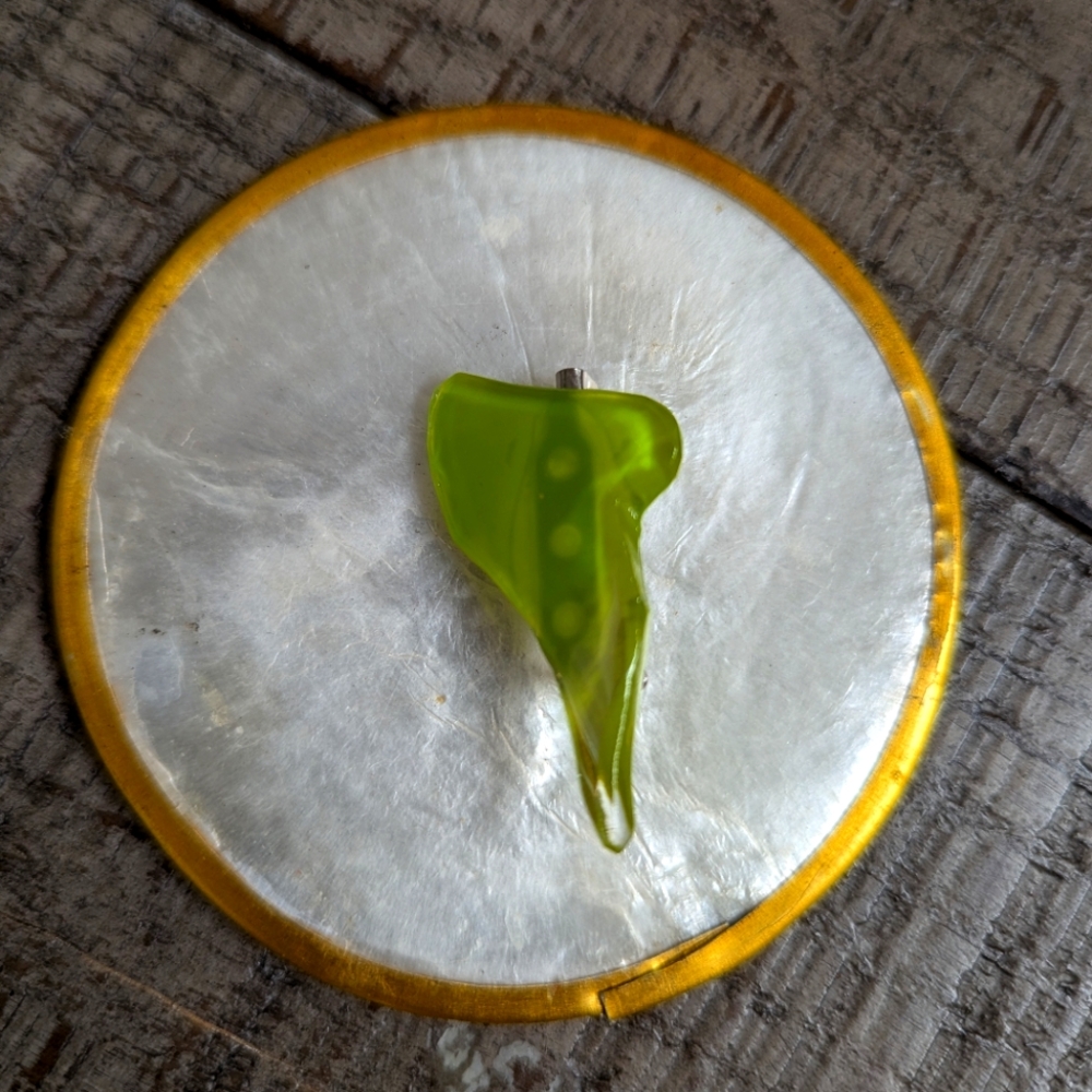 Handmade glass pin/ brooches.